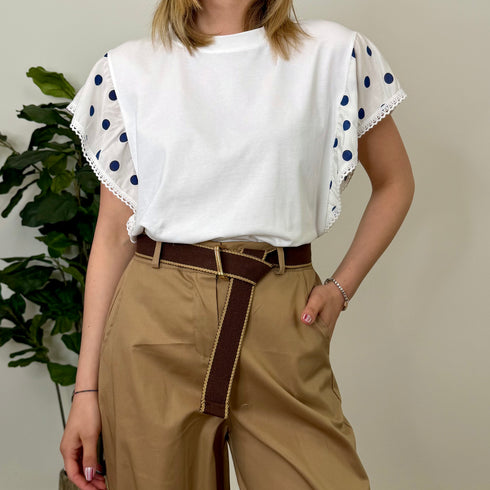 T-shirt con pois