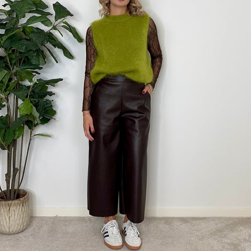 Pantalone Culotte eco leather