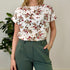 T-shirt in fantasia floreale