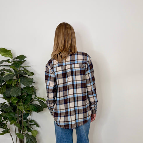 CAMICIA CHECK AZZURRA