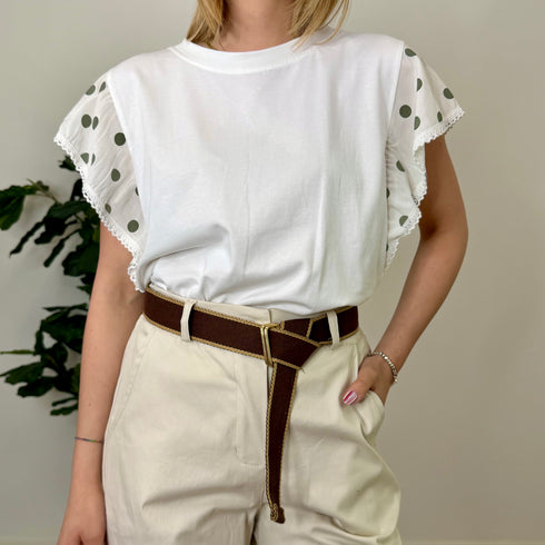 T-shirt con pois