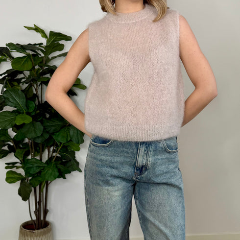 Gilet in Kidmohair