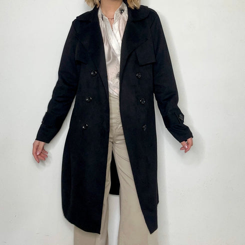 Trench in camoscio