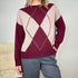 Maglione cashmere blend a rombi