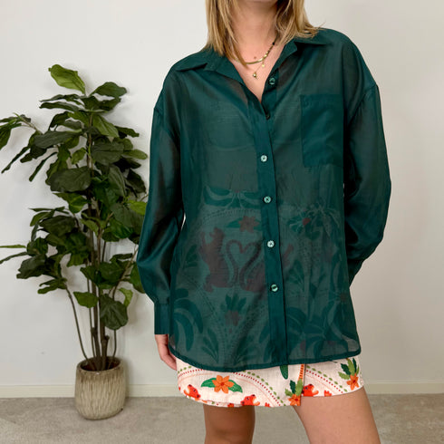 Camicia over in lyocell