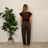 Jeans regular mom fit BROWN