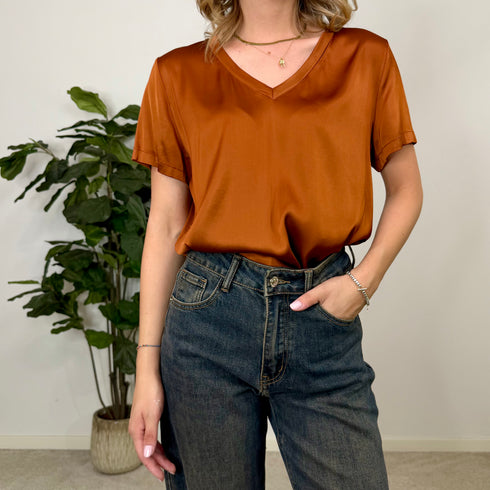 T-shirt simil silk