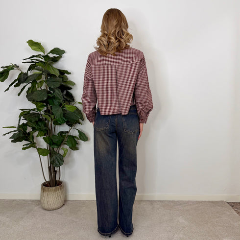 Camicia vichy con cravatta