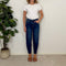 Jeans Mom Fit con elastico