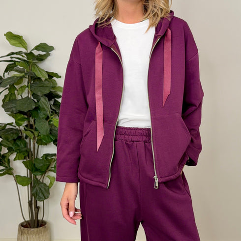 Coordinato in cotone garzato