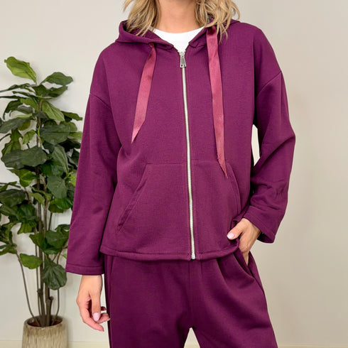 Coordinato in cotone garzato