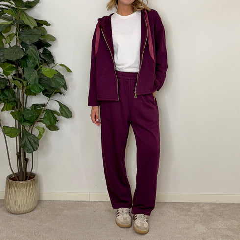 Coordinato in cotone garzato