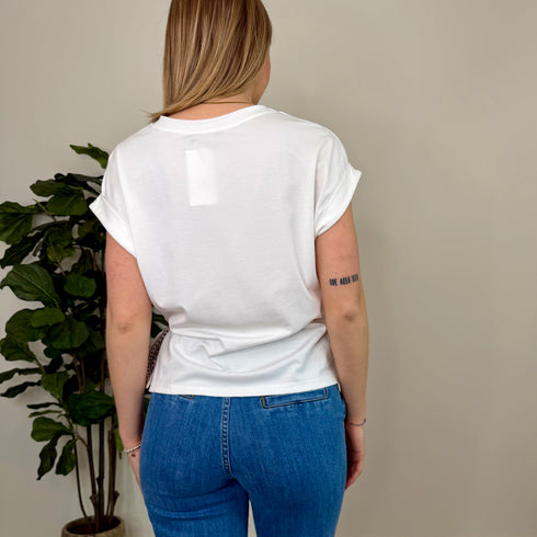 T-shirt con nodo