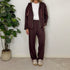 Coordinato in cotone garzato