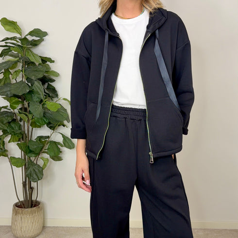Coordinato in cotone garzato