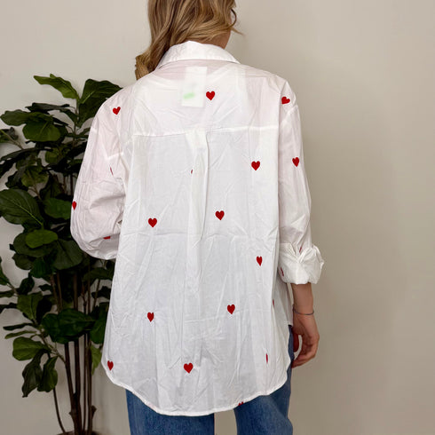 Camicia Cuori ricamati