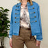Giacca napoleone in denim