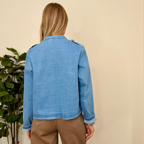Giacca napoleone in denim
