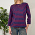 T-shirt a maniche lunghe a righe