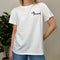 T-shirt con bassotto ricamato