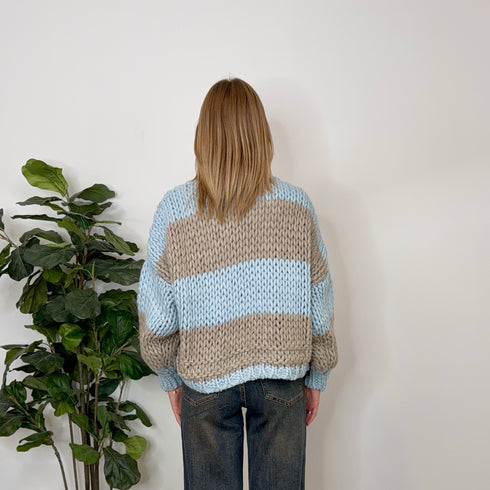 CARDIGAN OVERSIZE A RIGHE