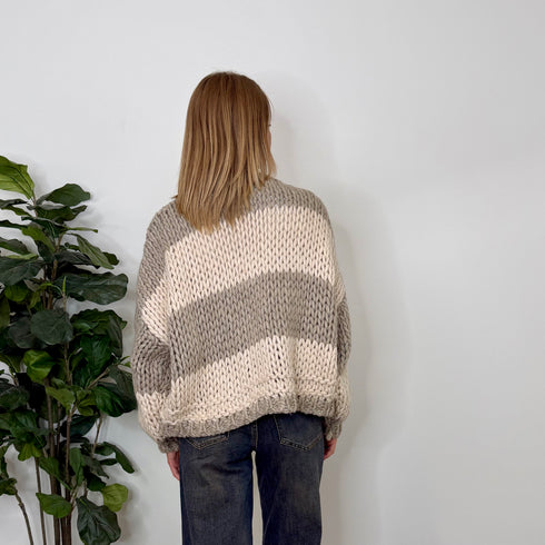 CARDIGAN OVERSIZE A RIGHE