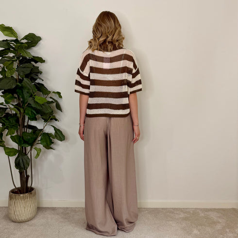 Pantalone effetto groffato