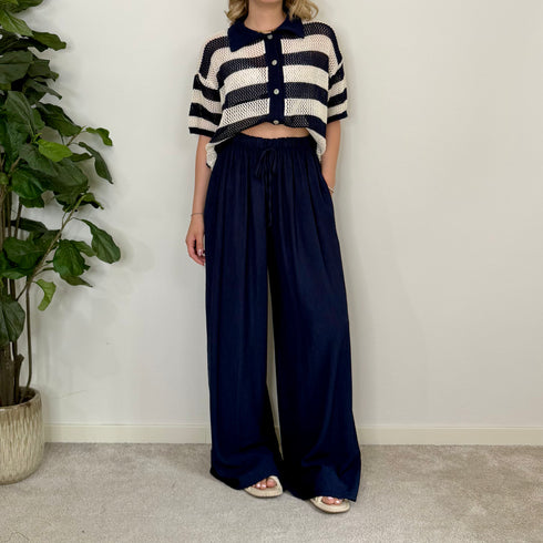 Pantalone effetto groffato