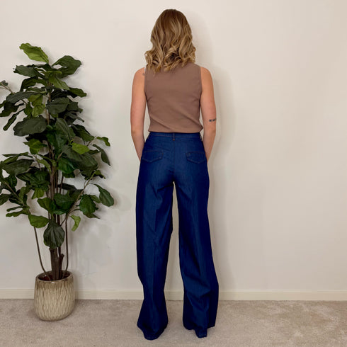 Pantalone in chambray