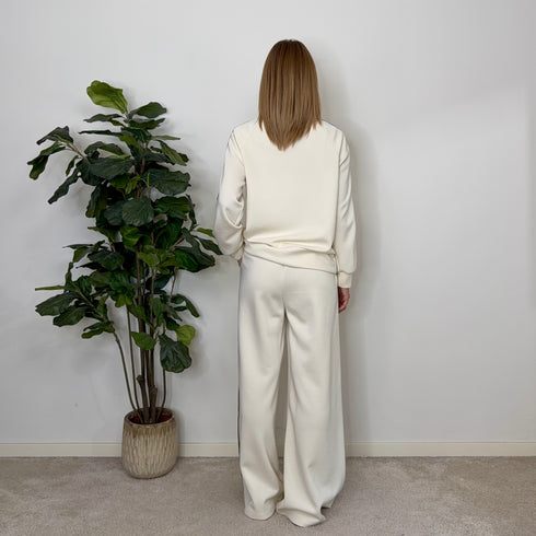 COORDINATO IN NEOPRENE A RIGHE