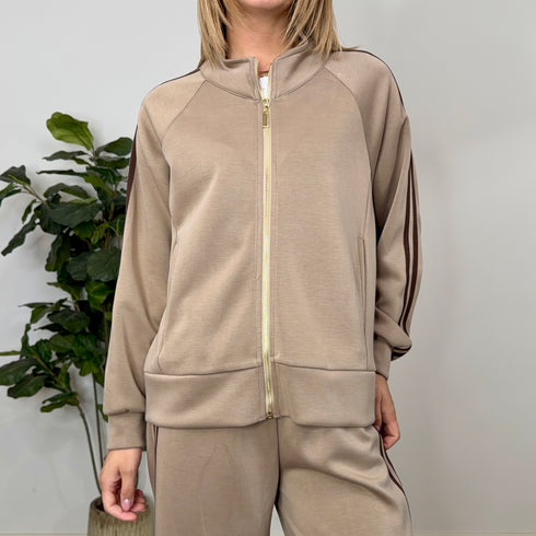 COORDINATO IN NEOPRENE A RIGHE