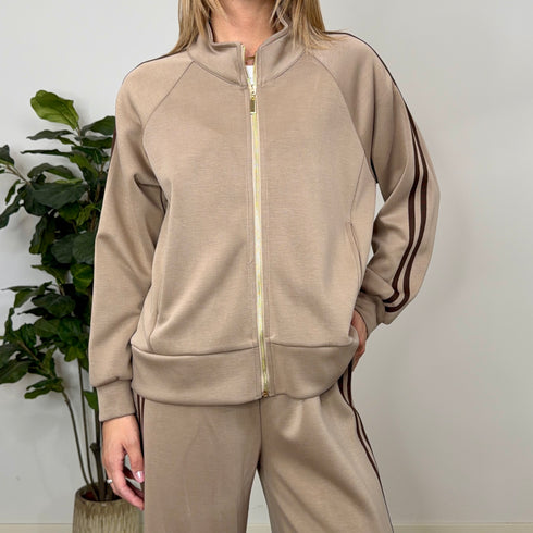 COORDINATO IN NEOPRENE A RIGHE