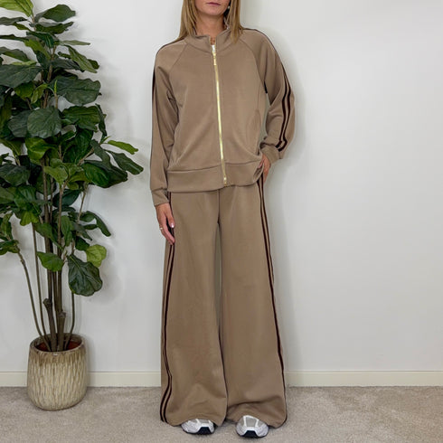 COORDINATO IN NEOPRENE A RIGHE