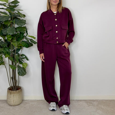 COORDINATO IN NEOPRENE CON BOTTONI