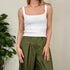 Top con scollo quadrato