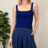 Top con scollo quadrato