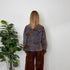 BOMBER IN DENIM CON EFFETTO DAMASCATO