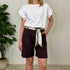 Shorts in cotone mom fit