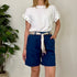 Shorts in cotone mom fit
