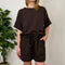 Coordinato in cotone garzato