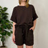 Coordinato in cotone garzato