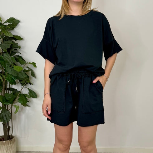 Coordinato in cotone garzato