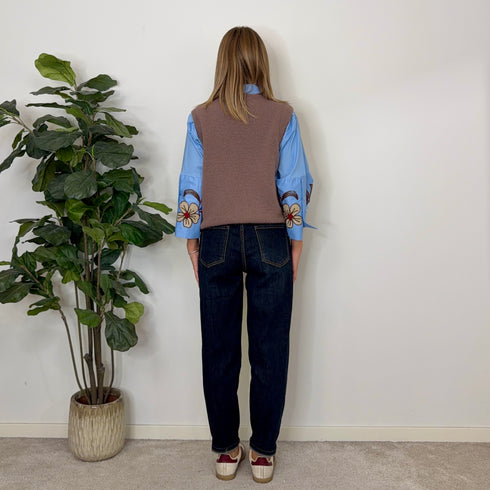 JEANS CON ELASTICO LAVAGGIO 0