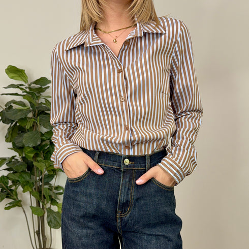 CAMICIA A RIGHE IN COTONE