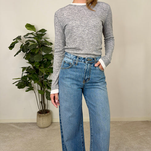 JEANS WIDE LEG HIGH WAIST