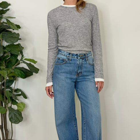 JEANS WIDE LEG HIGH WAIST