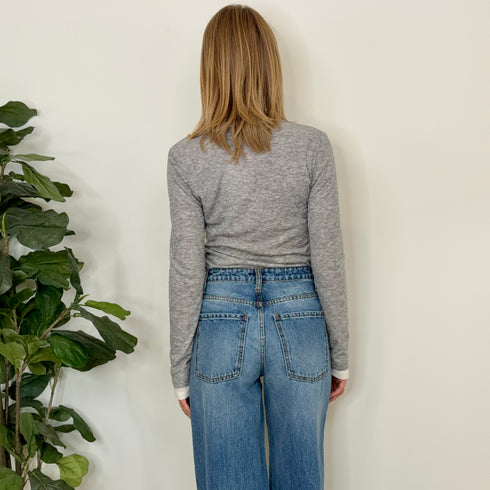JEANS WIDE LEG HIGH WAIST