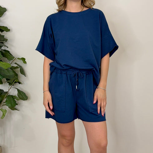 Coordinato in cotone garzato