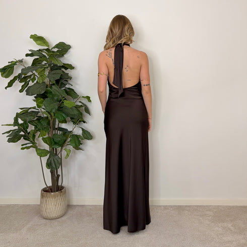 Abito lungo halter