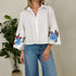 CAMICIA CROP RICAMATA